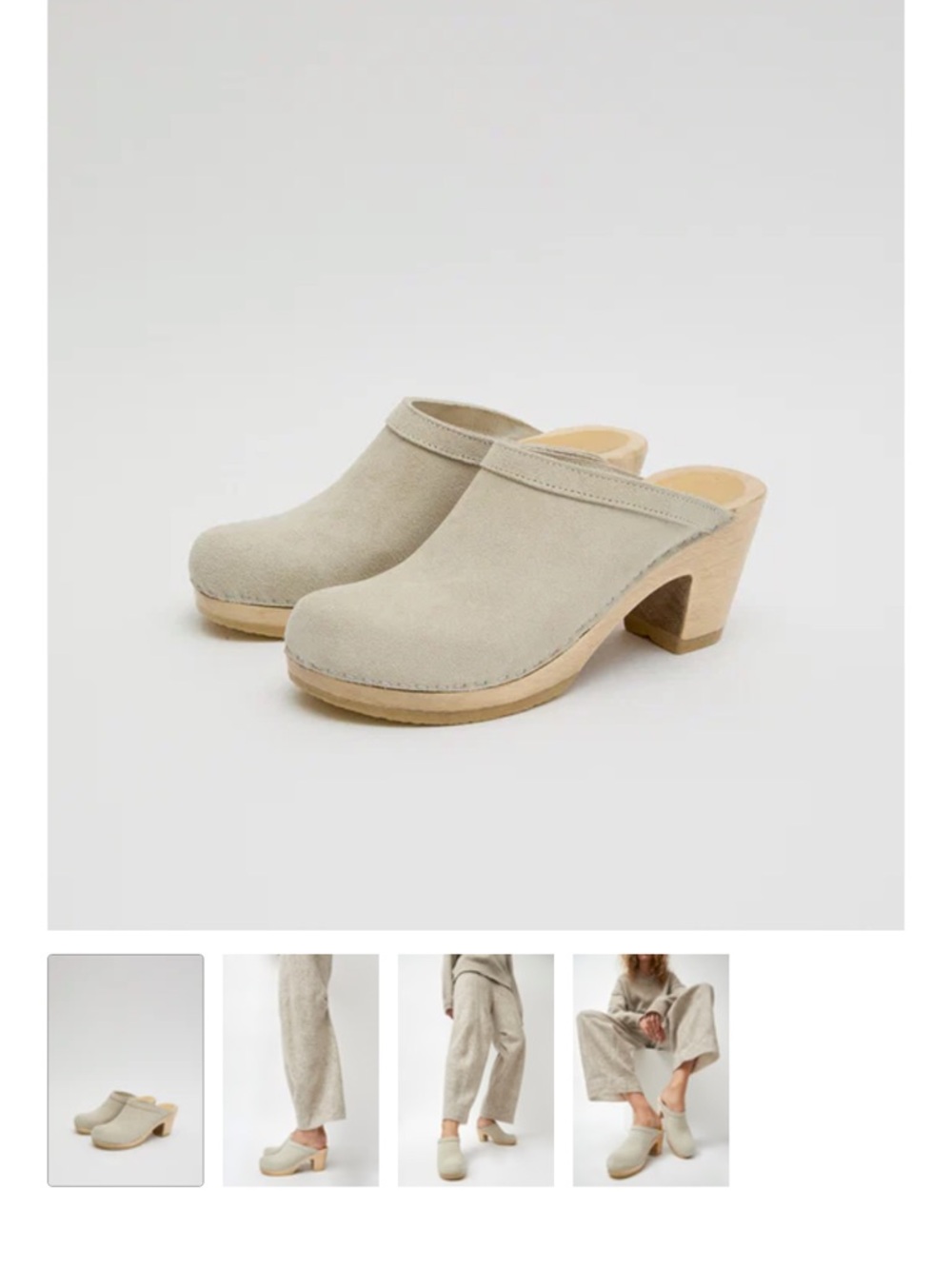 No. 6 Tan Suede Mule. NEVER WORN